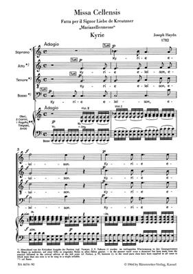 Franz Joseph Haydn: Missa Cellensis: (Arr. Heinz Moehn): Gemischter Chor mit Begleitung