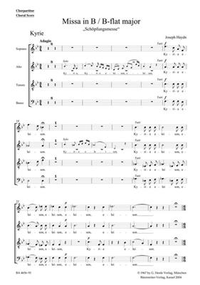 Franz Joseph Haydn: Schöpfungsmesse Bes-Dur Hob.XXII:13: Gemischter Chor mit Begleitung