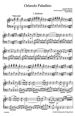 Franz Joseph Haydn: Orlando paladino Hob.XXVIII:11: Orchester mit Gesang