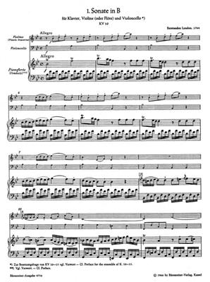 Wolfgang Amadeus Mozart: 6 Sonatas K10-15 For Flute: Kammerensemble
