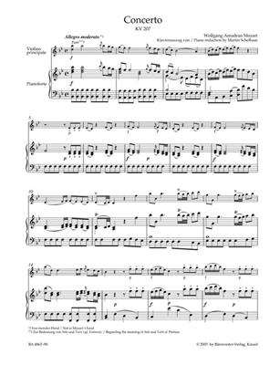 Wolfgang Amadeus Mozart: Violin Concerto No.1 in B-flat major K.207: Violine mit Begleitung