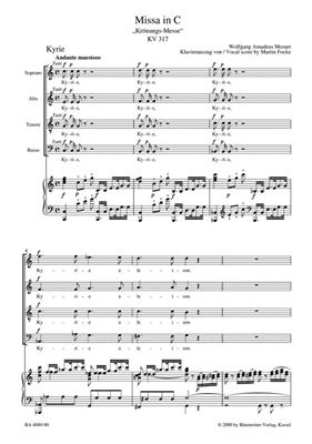 Wolfgang Amadeus Mozart: Missa in C major KV 317 "Coronation Mass": Gemischter Chor mit Begleitung