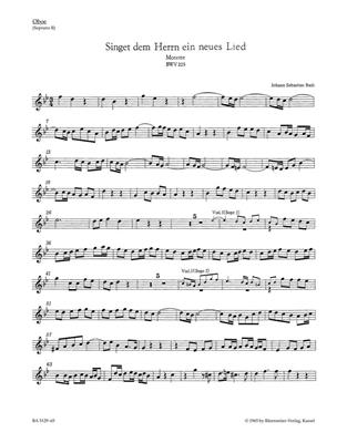 Johann Sebastian Bach: Motet No.1 Singet dem Herrn ein neues Lied: Gemischter Chor mit Begleitung