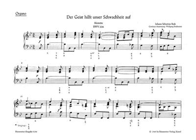 Johann Sebastian Bach: Motet No.2 Der Geist hilft unser Schwachheit: Gemischter Chor mit Begleitung