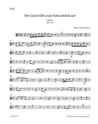 Johann Sebastian Bach: Motet No.2 Der Geist hilft unser Schwachheit: Gemischter Chor mit Begleitung