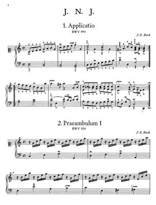 Johann Sebastian Bach: Notebook For Wilhelm Friedemann Bach: Klavier Solo
