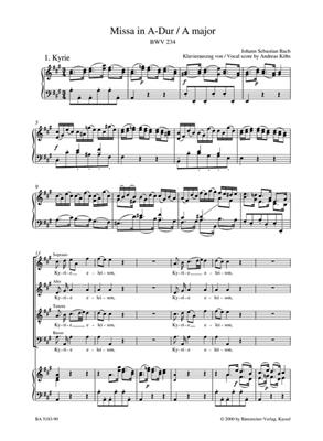 Johann Sebastian Bach: Mass in A major BWV 234 Lutheran Mass 2: Gemischter Chor mit Ensemble