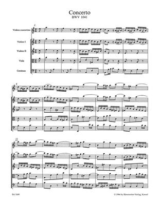 Johann Sebastian Bach: Violin Concerto In A Minor BWV 1041: Orchester mit Solo