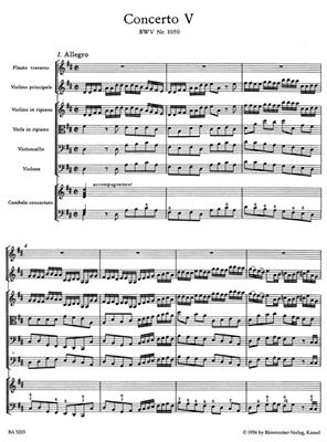 Johann Sebastian Bach: Brandenburg Concerto No.5 In D Major BWV 1050: Orchester mit Solo