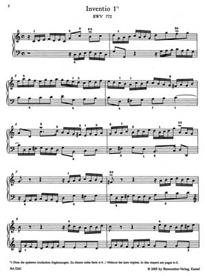 Johann Sebastian Bach: Inventions & Sinfonias: Klavier Solo