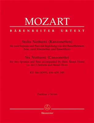 Wolfgang Amadeus Mozart: Sechs Notturni (Kanzonetten): Gemischter Chor mit Ensemble