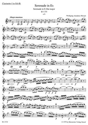 Wolfgang Amadeus Mozart: Serenade In E-Flat Major K.375: Bläserensemble