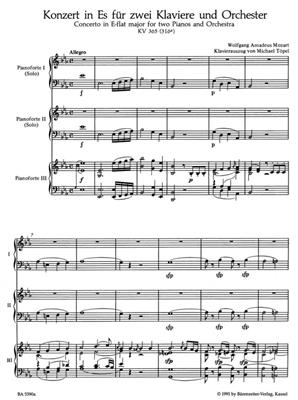 Wolfgang Amadeus Mozart: Piano Concerto No. 10 E flat major KV 365 (316a): Orchester