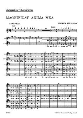 Dietrich Buxtehude: Magnificat anima mea BuxWV-Anh 1: Gemischter Chor mit Begleitung