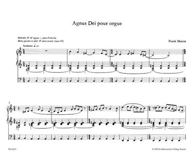 Frank Martin: Agnus Dei: Orgel