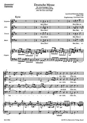 Gottfried Heinrich Stölzel: Deutsche Messe: Gemischter Chor mit Klavier/Orgel