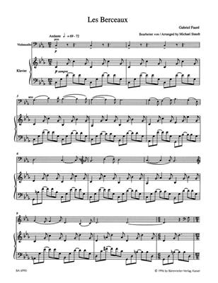 Gabriel Fauré: 4 Mélodies for Violoncello and Piano: (Arr. Michael Staudt): Cello mit Begleitung