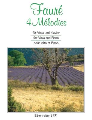 Gabriel Fauré: 4 Melodies: Viola mit Begleitung