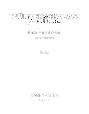 Günter Bialas: Kater-Paraphrasen: Cello Ensemble