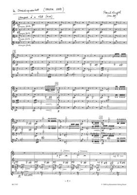 Paul Engel: 4. String Quartet: Streichquartett