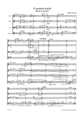 Matthias Pintscher: 4. quartetto darchi -Ritratto di Gesualdo: Streichquartett