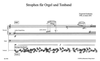 Zsigmond Szathmáry: Strophen: Orgel mit Begleitung
