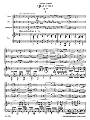 Gabriel Fauré: Piano Quartet No. 1 in C minor, Op.15: Klavierquartett