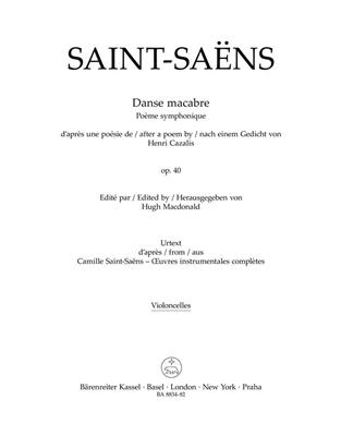 Camille Saint-Saëns: Danse macabre Op. 40 - Cello: Orchester mit Solo