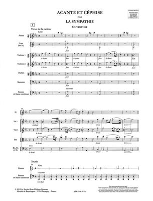 Jean-Philippe Rameau: Symphonien:Acante et Céphise ou La sympathie RCT21: Orchester