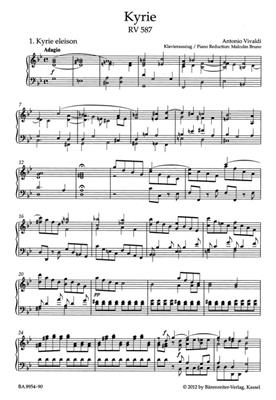 Antonio Vivaldi: Kyrie RV 587 - SSAA: Frauenchor mit Klavier/Orgel