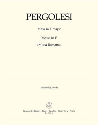 Giovanni Battista Pergolesi: Mass in F major - Missa Romana: Gemischter Chor mit Ensemble