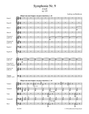 Ludwig van Beethoven: Symphony no. 9 in D minor op. 125: Gemischter Chor mit Ensemble