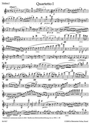 Ludwig van Beethoven: String Quartets Op. 59 Parts: Streichquartett