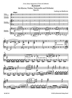 Ludwig van Beethoven: Concerto For Piano, Violin And Violoncello In C: Klaviertrio