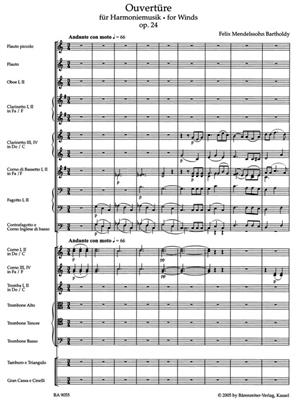 Felix Mendelssohn Bartholdy: Overture In C Major For Wind Instruments Op.24: Bläserensemble