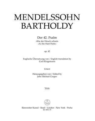 Felix Mendelssohn Bartholdy: Psalm 42 Op.42 - As The Hart Pants: Gemischter Chor mit Ensemble