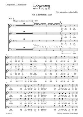 Felix Mendelssohn Bartholdy: Lobgesang / Hymn of Praise op. 52 MWV A 18: Orchester