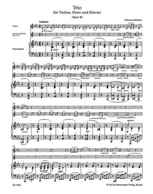 Johannes Brahms: Trio For Violin, Horn: Kammerensemble