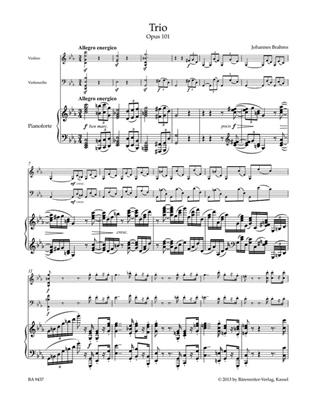 Johannes Brahms: Piano Trio In C Minor, Op.101: Klaviertrio