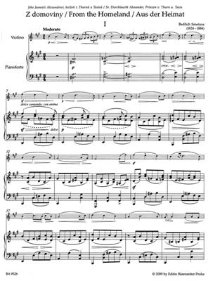 Bedrich Smetana: Aus Der Heimat: Violine mit Begleitung