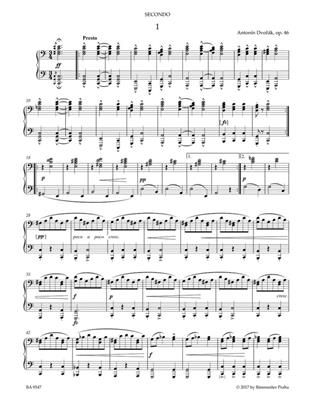 Antonín Dvořák: Slavonic Dances, Op. 46: Klavier vierhändig