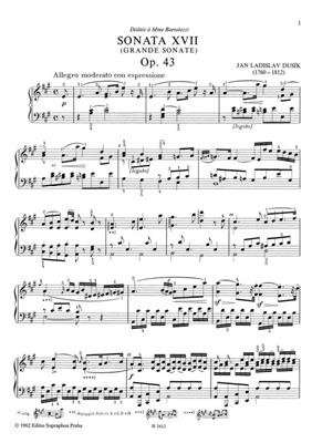 Jan Ladislav Dusík: Sonatan XVII-XXIII: Klavier Solo