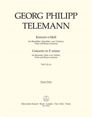 Georg Philipp Telemann: Concerto For Recorder And Flute In E Minor: Kammerensemble