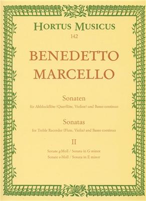 Benedetto Marcello: Sonaten 2 G E Op.2: Blockflöte