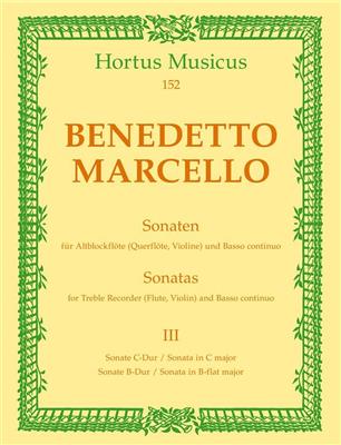 Benedetto Marcello: Sonaten 3 C Bes Op.2: Blockflöte