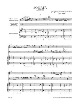 Joseph Bodin de Boismortier: Sonata E Min Op 37-2 Fl Vagb: Kammerensemble