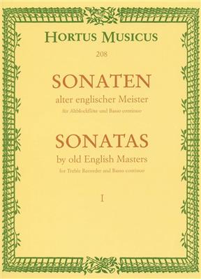 Sonaten Alter Englischer Meister 1: Altblockflöte mit Begleitung
