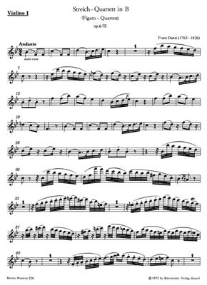 Franz Danzi: String Quartet Bb Maj: Streichquartett