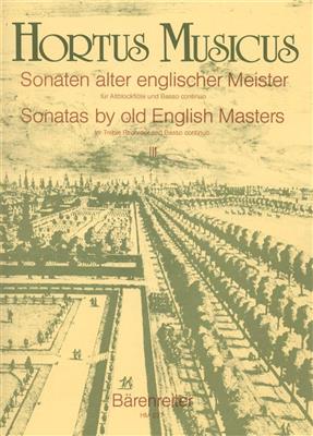 Sonaten alter englischer Meister: Altblockflöte mit Begleitung