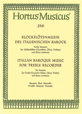 Blockflötensonaten des italienischen Barock: Blockflöte